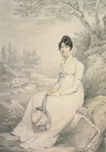 Bir Hanımefendinin Portresi, 1806 (kağıt üzerine renkli tebeşirlerle kurşun kalem ve yıkama)